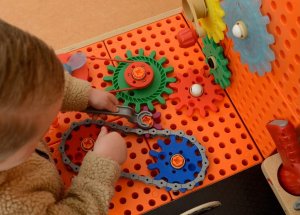 MASTERKIDZ Drewniany Warsztat XXL Montessori STEM z Narzędziami 7