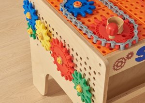 MASTERKIDZ Drewniany Warsztat XXL Montessori STEM z Narzędziami 8