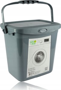 Pojemnik na proszek z pokrywką 7 l SZARY 235X260X185 MM 1