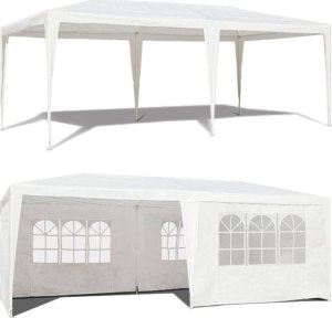 Namiot pawilon ogrodowy handlowy 3x6 m 6 ścianek biały MultiGarden 2