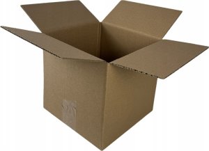 KARTON KLAPOWY, pudełko zrobione z tektury 3W 3 warstwowej, kolor szaro/brązowy, 200X120X80mm 320G/M2 30 SZTUK 3