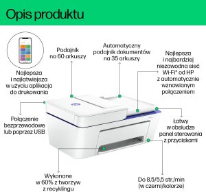Urządzenie wielofunkcyjne HP DeskJet 4230e (60K30B) 4