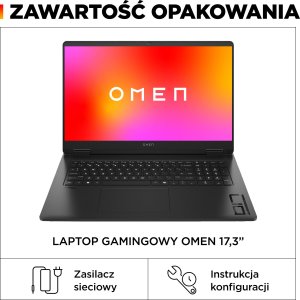 Laptop HP OMEN 17-db0006nw Ryzen 5 8645HS / 16 GB / 512 GB / W11 / RTX 4060 / 144 Hz (A7QM2EA) 5