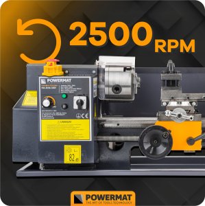 MINI TOKARKA STOŁOWA DO METALU DREWNA OBRABIARKA 0-2500 obr./min +AKCESORIA 12