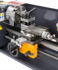 MINI TOKARKA STOŁOWA DO METALU DREWNA OBRABIARKA 0-2500 obr./min +AKCESORIA 3