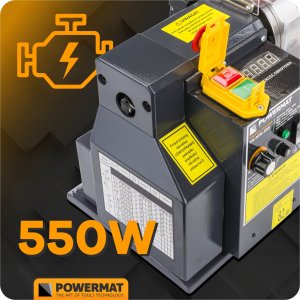 MINI TOKARKA STOŁOWA DO METALU DREWNA OBRABIARKA 0-2500 obr./min +AKCESORIA 6