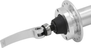 Piasta tylna Joytech JY-D242DSE, 36H, wolnobieg, hamulec tarczowy, QR, srebrna 2