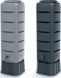 ZBIORNIK POJEMNIK NA WODĘ DESZCZÓWKĘ SET TENSO 120L - ANTRACYT 3