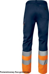 M1PA2HVCL1 - Spodnie z wieloma kieszeniami H.V klasy 1 zapewniają dobrą widoczność w warunkach słabego oświetlenia i w - żółty fluo-granatowy L 2