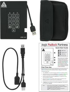 Apricorn Aegis Padlock Fortress 256 GB USB 3.2 Gen 1 (3.1 Gen 1) Czarny 3