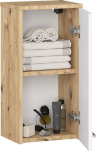 Szafka łazienkowa wisząca FIN W 30 cm - dąb artisan-biały - 1 drzwi 2