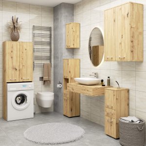 Szafka łazienkowa wisząca FIN W 30 cm - dąb artisan - 1 drzwi 5