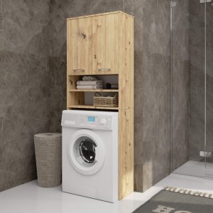 SŁUPEK REGAŁ ŁAZIENKOWY FIN NAD PRALKĘ DĄB ARTISAN 4