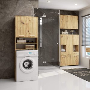 SŁUPEK REGAŁ ŁAZIENKOWY FIN NAD PRALKĘ DĄB ARTISAN 5