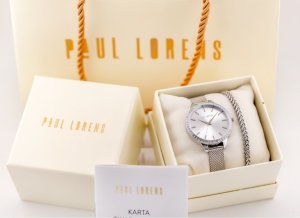 KOMPLET PREZENTOWY DAMSKI PAUL LORENS - Zegarek + bransoletka (zg545f) 3