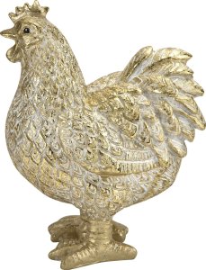 Figurka Kura złota H16,5 cm 1