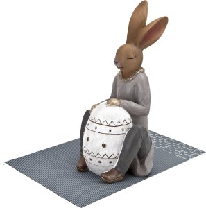 Figurka Królik przy jajku 42 cm chłopiec 7