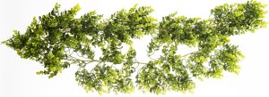 Girlanda zielone liście dł. 190 cm 3