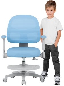 Krzesło biurowe MarkAdler Junior 5.0 Niebieskie 3