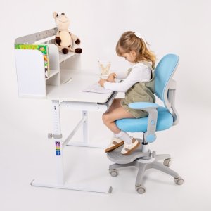 Krzesło biurowe MarkAdler Junior 5.0 Niebieskie 4