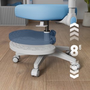 Krzesło biurowe MarkAdler Junior 5.0 Niebieskie 5