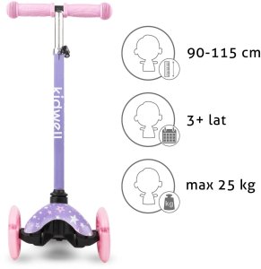 Hulajnoga Kidwell Uno Fioletowy (HUBAUNO02A1) 2