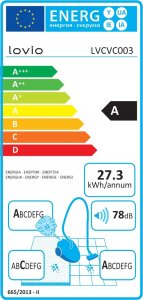 Odkurzacz bezworkowy cyklonowy Domowy HEPA Cichy Mocny 15w1 LOVIO 27