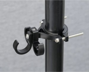 Hak uchwyt na zakupy potrójny do roweru / hulajnogi aluminiowy FS366-001 czarny 3