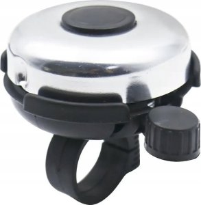 Dzwonek do roweru / hulajnogi aluminiowy FSBHN-075 czarno srebrny 1