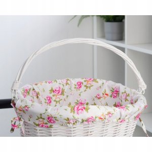 Kesper Kosz z wikliny materiałową wyściółką FSBKT-037-1 biały 5
