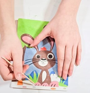 Piaskowe malowanki - wielkanocny zajączek 30624 12