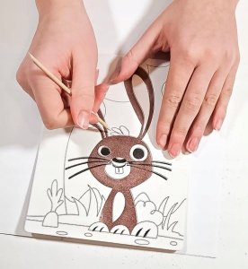 Piaskowe malowanki - wielkanocny zajączek 30624 6