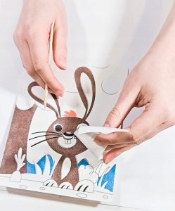 Piaskowe malowanki - wielkanocny zajączek 30624 7