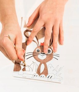 Piaskowe malowanki - wielkanocny zajączek 30624 8