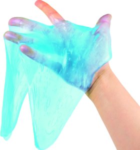 SES Slime niebieski brokat 140g 15043 50433 3