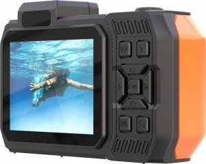 Aparat Podwodny Wodoszczelny 7m 24mp 4k 2x Lcd 18x Zoom / Agfaphoto Wp9500 Pomarańczowy 8