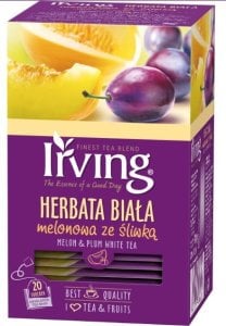 Herbata Ekspresowa Irving Biała Melonowa ze Śliwką 20T 1