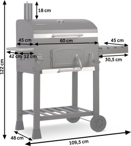 Berdsen Grill węglowy z pokrowcem BD-891 czarny 4