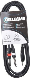 CABLE4ME kabel przewód mini jack 3,5 mm stereo  2x jack mono 6,3 mm 6 m 1
