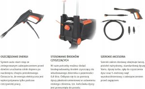 Myjka ciśnieniowa DELTAFOX 1800 W 135 bar 420l/h 11