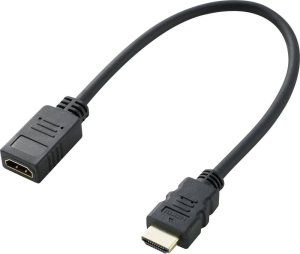 SpeaKa Professional HDMI Forlængerkabel [1x HDMI-stik - 1x HDMI-tilslutning] 30.00 cm Sort 1