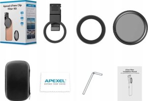 Apexel Obiektyw Soczewka Filtr CPL Polaryzacyjny 67mm Sanki Stopka ISO do Telefonu / APL-67CPL 4