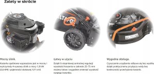 Kosiarka spalinowa DELTAFOX z napędem 42cm Kosz 11