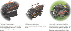 Kosiarka spalinowa DELTAFOX z napędem 42cm Kosz 10