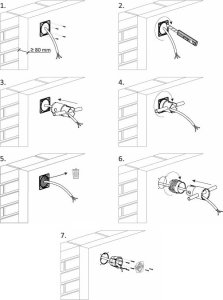 PUSZKA ELEKTROINSTALACYJNA DO IZOLACJI KOŃCOWEJ Z OTWORNICĄ KEFZ-80-VDZ-KB KOPOS 6