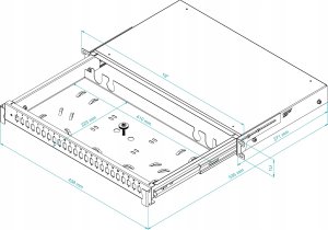 PRZEŁĄCZNICA ŚWIATŁOWODOWA TFSP-19-1U-24S-SC-G STALFLEX 2