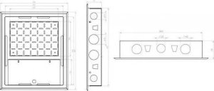 TELEKOMUNIKACYJNA SKRZYNKA PODTYNKOWA TESM-400X340X75P STALFLEX 12