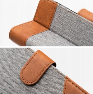 Kabura JEANS Book do XIAOMI Redmi NOTE 14 4G (GLOBAL - 163.25mm x 76.55mm x 8.16mm) szary 5