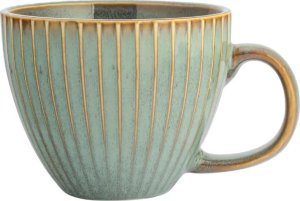 Filiżanka porcelanowa duża 450 ml Altom Sage kubek do kawy herbaty szałwiowa retro 1