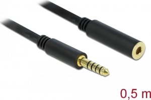 DeLOCK 85795, 4.4mm, Male, 4.4mm, Female, 0.5 m, Black 2